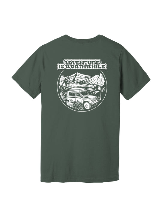 Adventure Is Worthwhile Tee - Earth Green