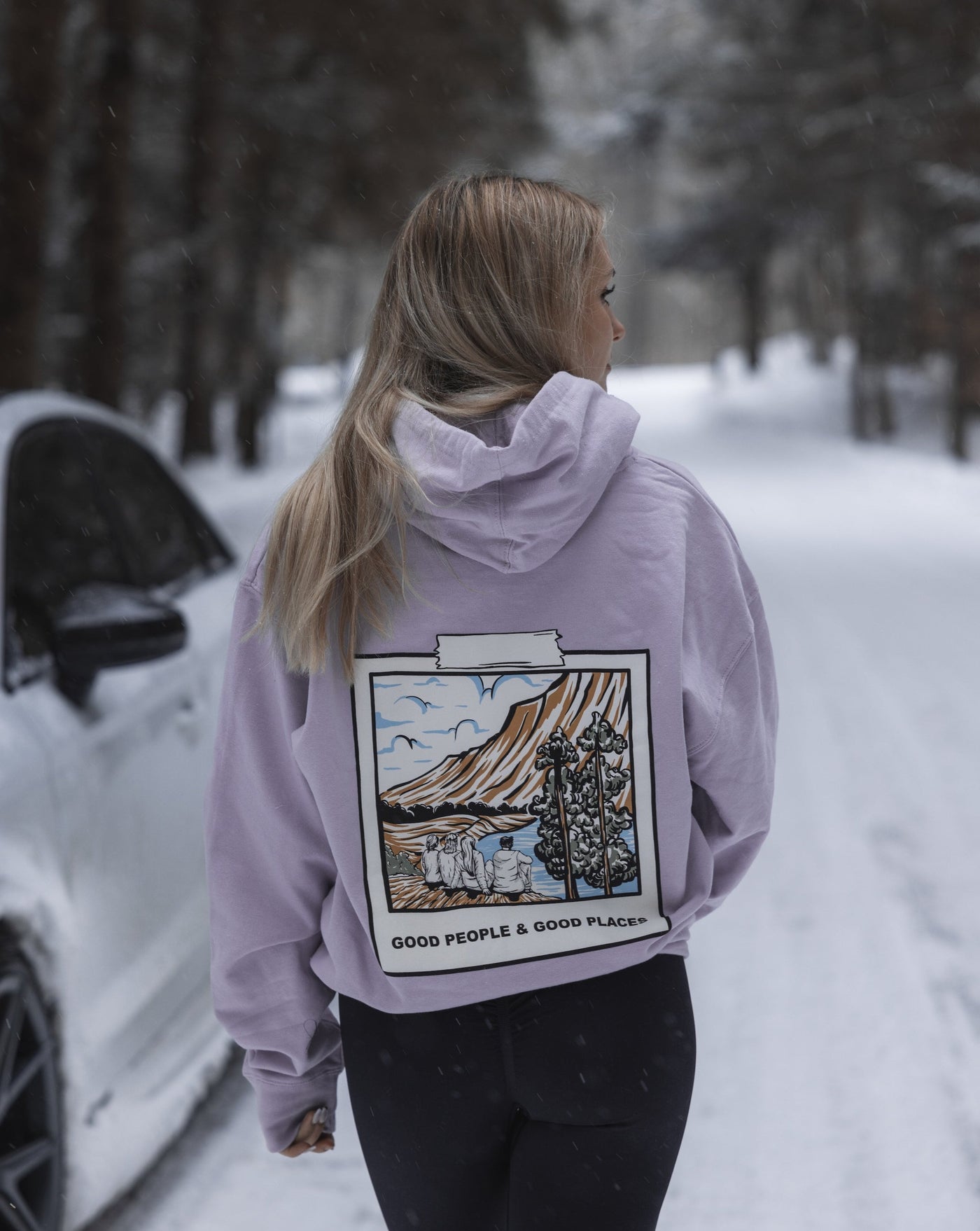 Good Places Hoodie - Lavender