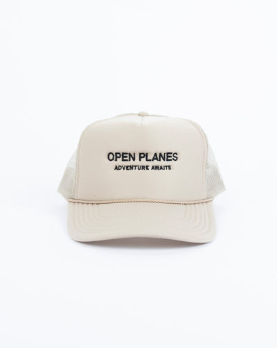 Adventure Awaits Trucker - Khaki