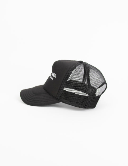 Adventure Awaits Trucker Hat - Black