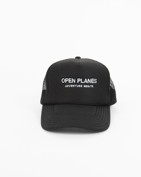 Adventure Awaits Trucker Hat - Black