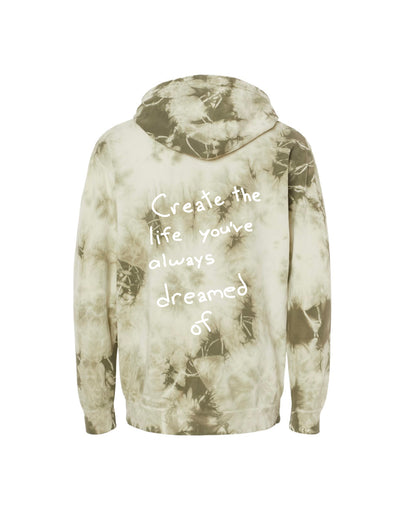 Dreamer Hoodie - Olive Tie Dye