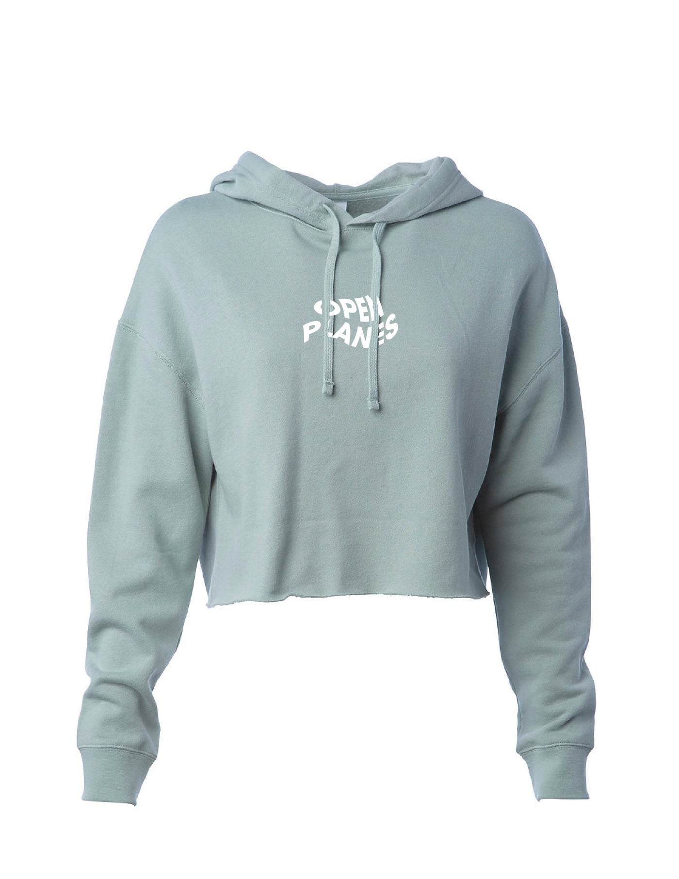 The “Escape” Crop Top Hoodie - Mint