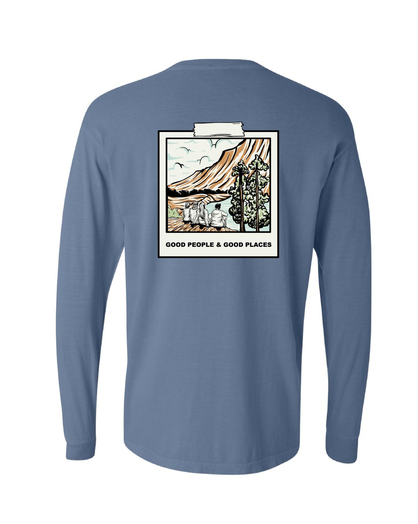Good Places Long Sleeve - Blue