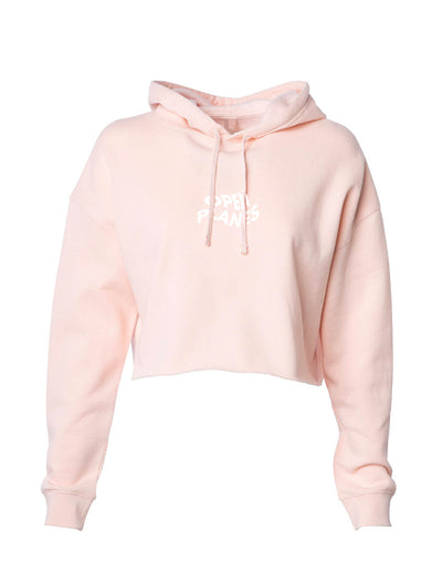 The “Escape” Crop Top Hoodie - Pink