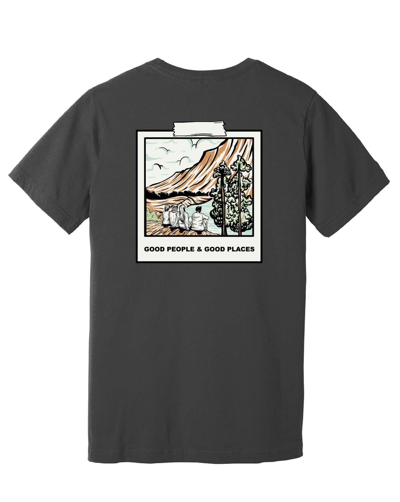 Good Places Tee - Asphalt