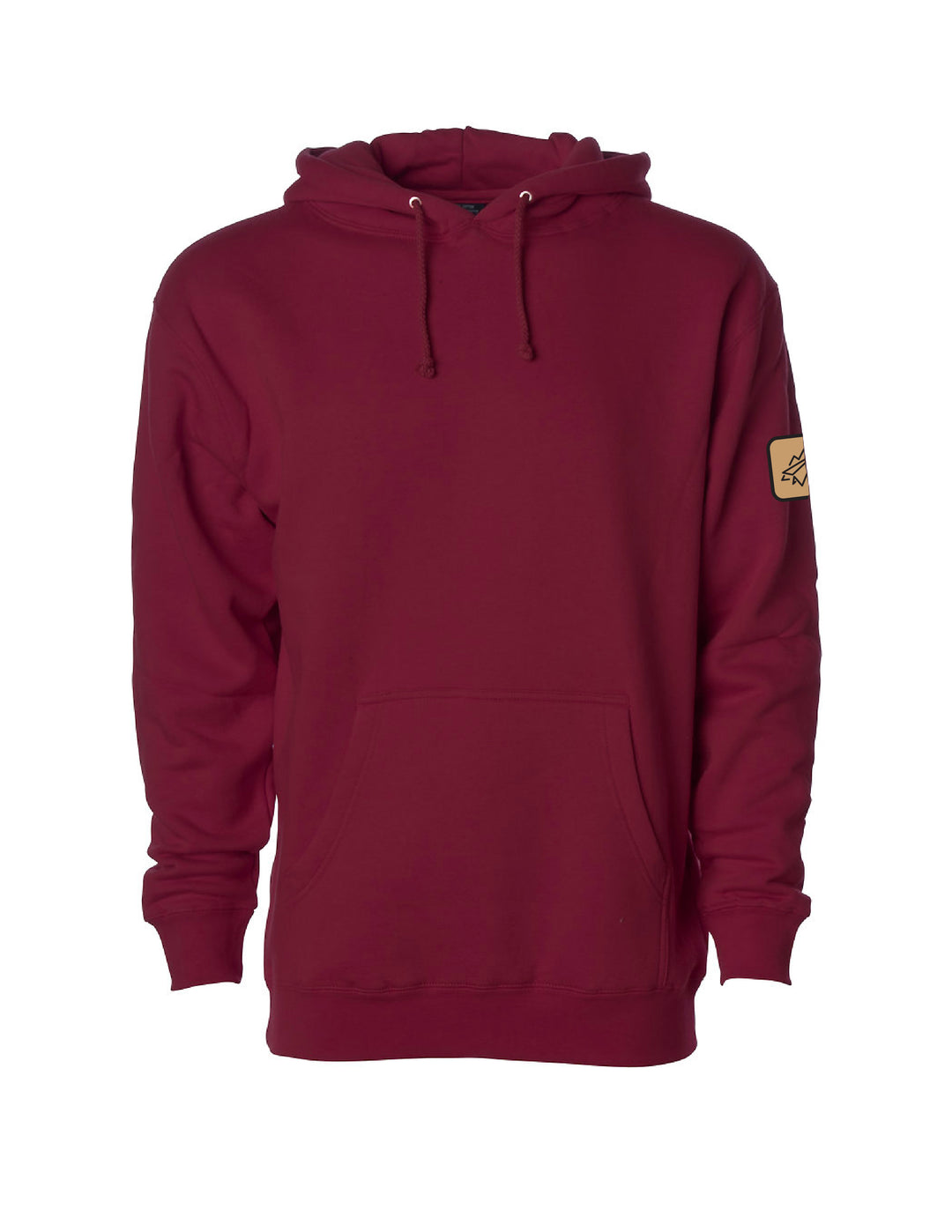 Patch Hoodie - Maroon
