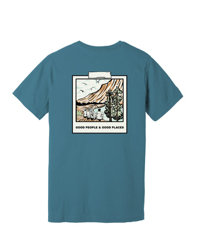 Good Places Tee - Blue