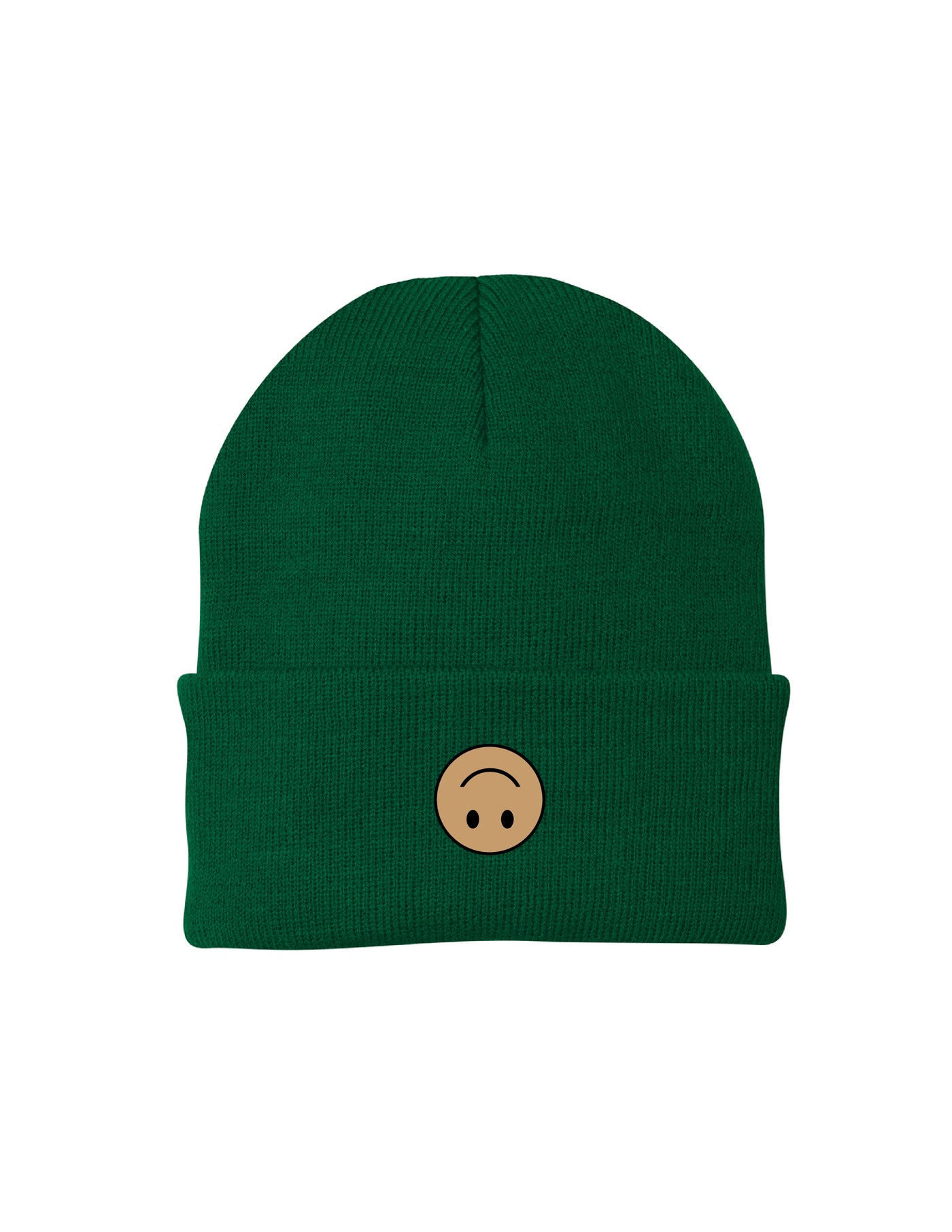 Smile Beanie - Forest Green